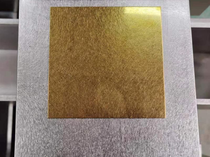 VIGORSS sampling of stainless steel sheet
