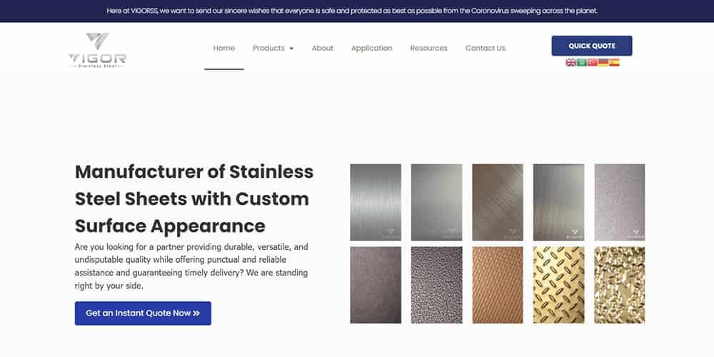Vigor stainless steel