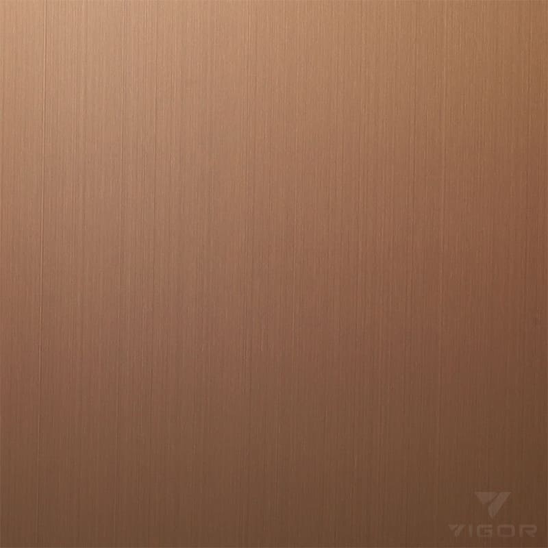 Hairline Rose Gold Stainless Steel Sheet