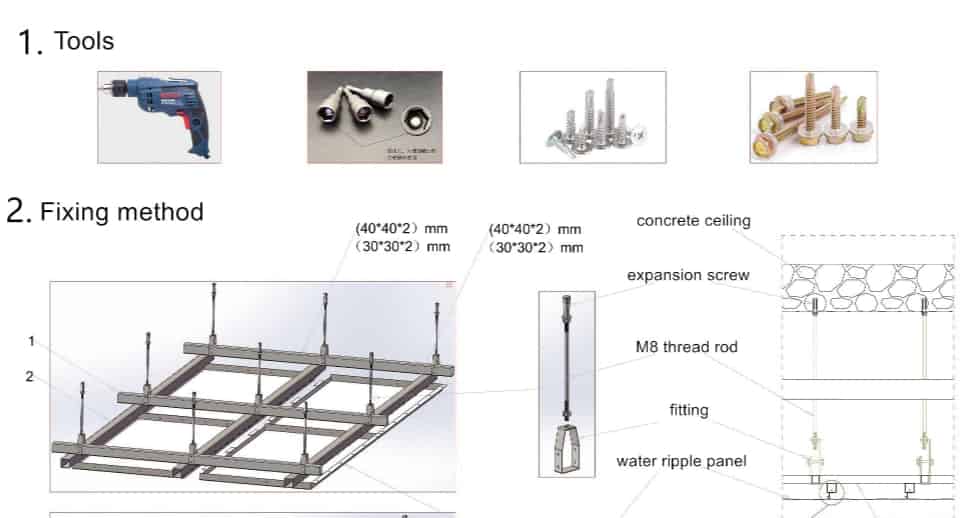 Installing by screw