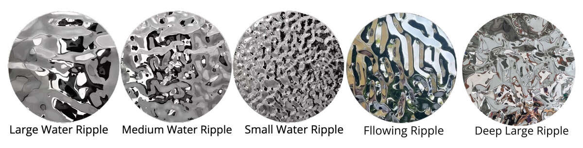 Various Water Ripple Effect Stainless Steel Sheets
